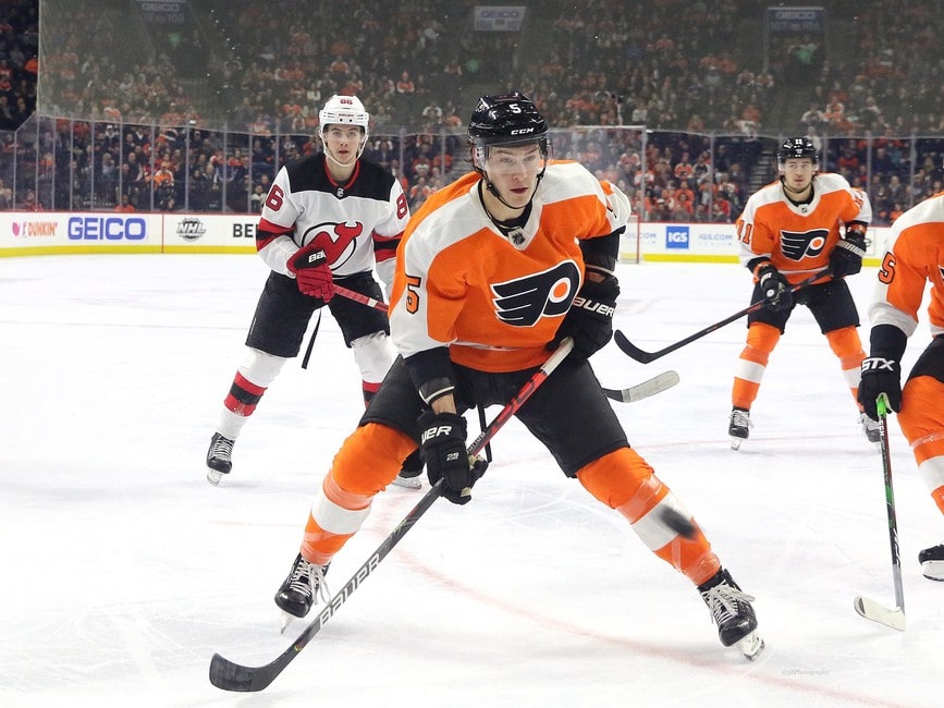 Philippe Myers krijgt van Philadelphia Flyers een contract voor drie jaar